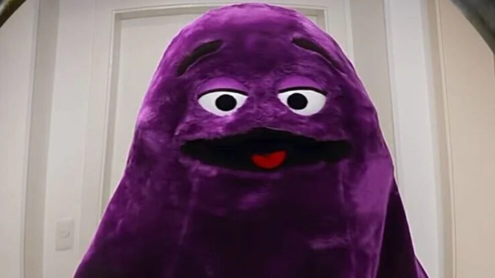 Mascote do Shake do Grimace