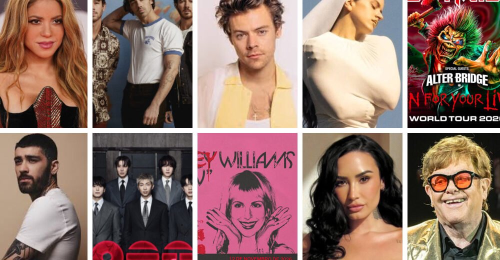 O Brasil será palco de alguns dos shows internacionais mais aguardados do ano - Fotos: reproduções