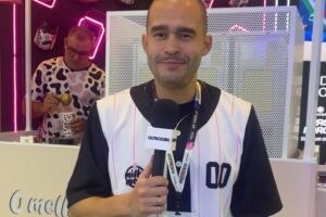 Lohran Soares, fundador e CEO da Milky Moo, apresentou as novidades da parceria com a Piracanjuba e os lançamentos da linha proteica Maromba durante a APAS Show 2026 - Foto: Outrossim