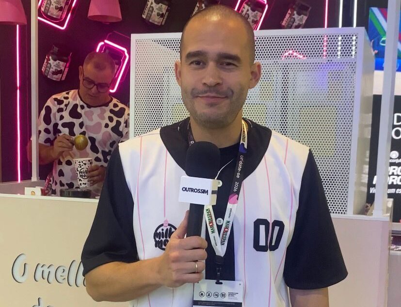 Lohran Soares, fundador e CEO da Milky Moo, apresentou as novidades da parceria com a Piracanjuba e os lançamentos da linha proteica Maromba durante a APAS Show 2026 - Foto: Outrossim