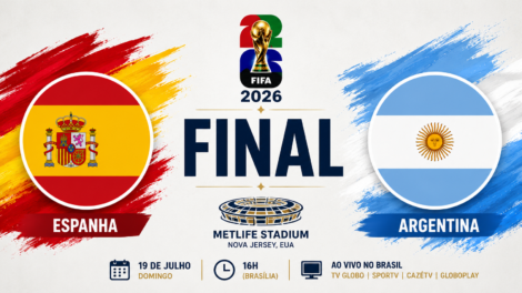 Espanha e Argentina disputam a final da Copa do Mundo 2026 neste domingo