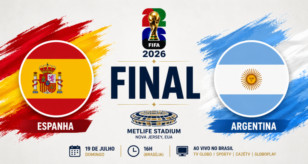 Espanha e Argentina disputam a final da Copa do Mundo 2026 neste domingo